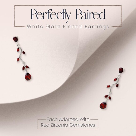 Jewelry Sets Zirconia Crystal Teardrop Necklace Earrings Women Wedding Party - Picture 5 of 7